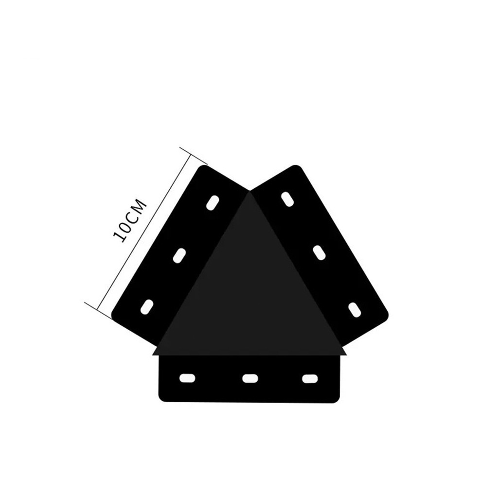 Black Y-type connector 10 cm