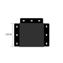 Black T-type connector 10 cm