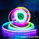 Banda LED COB 12V, 576 LED/m, Lumina RGB, Exterior IP67, 10mm, Rola 5 metri