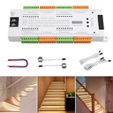 Controler Iluminat LED Inteligent, 32 Canale, Trepte Scari cu 2 Senzori de Miscare