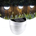 Lampa solara decorativa LED semicirculara pentru exterior