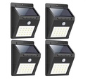 Set 4 Lampi Solare cu Senzor de Miscare, 20 LED-uri fiecare, Lumina Alb Rece 6500K