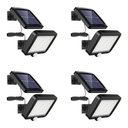 Set de 4 Lampi Solare pentru Exterior, 56 LED-uri cu Senzor de Miscare, Rezistente la Apa IP65, Unghi de Iluminare 120°, 3 Culori: 3500K, 4500K, 6500K, Lampa Solara de Perete pentru Gradina cu Cablu de 5 m