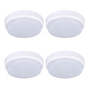 Set 4 Aplice LED 30W Rotunde pentru Exterior, 3000K, Alb
