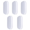 Set 5 Aplice LED 12W Oval pentru Exterior, 4000K, Alb