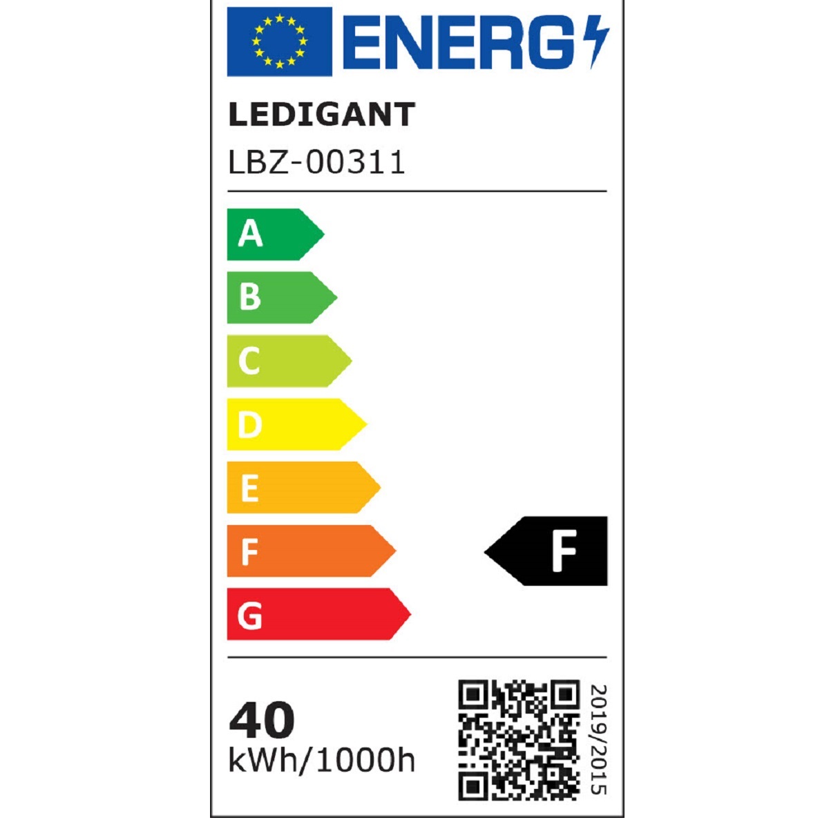 00311_Label Panou LED 60x60 cm / 595x595 mm LEDIGANT®, 40W, 4800 lm, 120 lm/W, Driver LiFud, 6500K Alb Rece, Ramă Albă, Montaj Încastrat