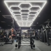 Honeycomb LED LBZ-00214 10 Set 14 Hexagoane LED Honeycomb 540W, 6500K lumină alb rece, 64800 lumeni, structură premium din aluminiu cu ramă dreptunghiulară, 482 x 242 cm
