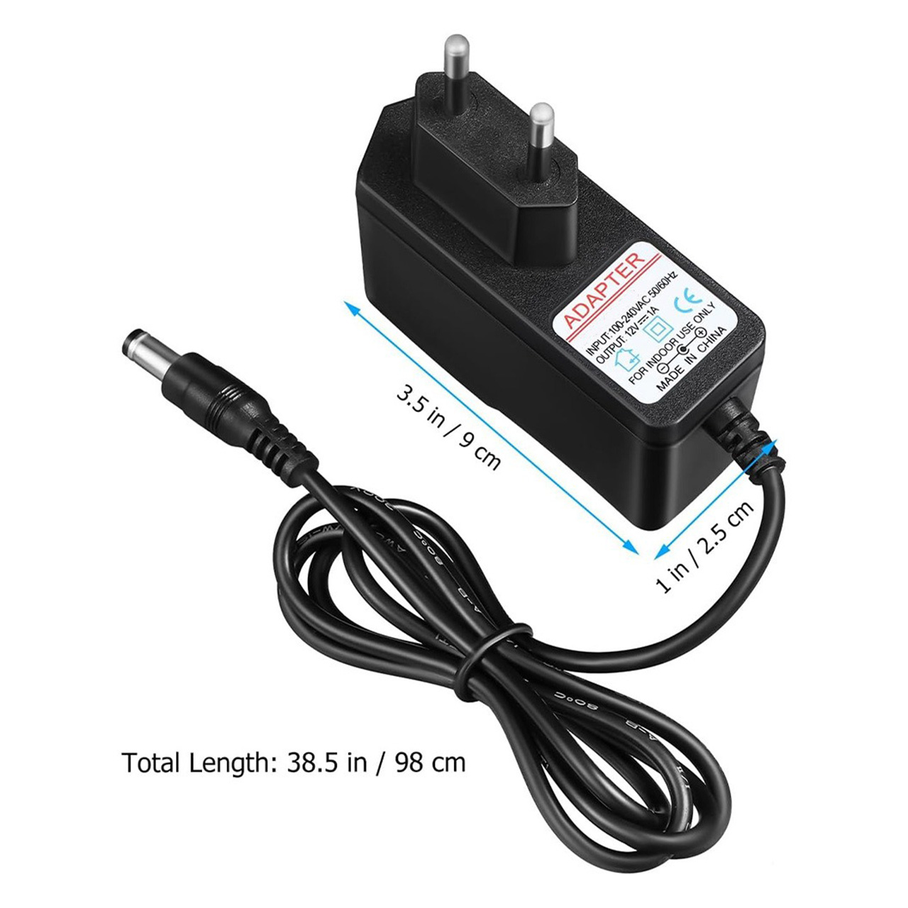 Alimentator Stabilizat 12V 1A 12W, Intrare 220V, Ieșire 12V DC