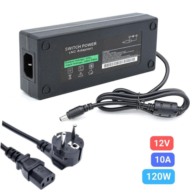 Alimentatoare LBZ-00460 01 Alimentator Stabilizat 12V 10A 120W, Intrare 220V, Ieșire 12V DC