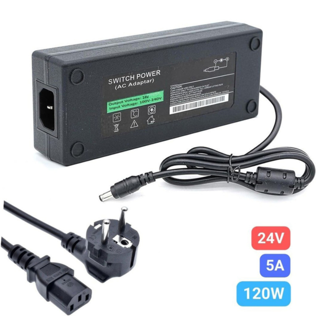 Alimentatoare LBZ-00464 01 Alimentator Stabilizat 24V 5A 120W, Intrare 220V, Ieșire 24V DC