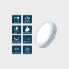 Aplice LED LBZ-00054 04 Plafonieră LED rotundă aplicată 18W, 21cm, lumină calda 3500K, albă