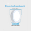Aplice LED LBZ-00056 02 Plafonieră LED rotundă aplicată 18W, 21cm, lumină calda 3500K, albă