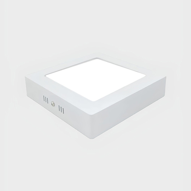 Plafonieră LED patrata aplicată 6W, 11cm, lumină rece 6500K, albă