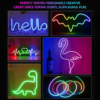 Banda LED Neon RGBIC Flexibila 3M – Control prin Aplicatie & Telecomanda, Sincronizare Muzicala, IP67 Waterproof, Alexa & Google Assistant, Timer, Luminozitate & Viteza Reglabila