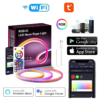 Banda LED Neon RGBIC Flexibila 3M – Control prin Aplicatie & Telecomanda, Sincronizare Muzicala, IP67 Waterproof, Alexa & Google Assistant, Timer, Luminozitate & Viteza Reglabila