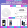 Banda LED Neon RGBIC Flexibila 3M – Control prin Aplicatie & Telecomanda, Sincronizare Muzicala, IP67 Waterproof, Alexa & Google Assistant, Timer, Luminozitate & Viteza Reglabila
