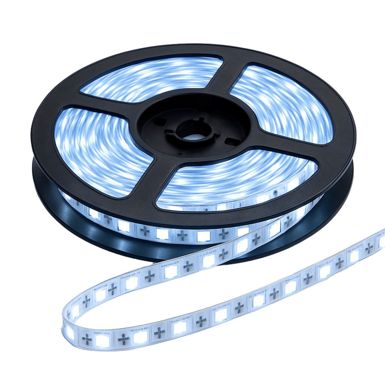 Benzi LED LBZ-00471 01 Banda LED 12V, 120 LED/m, SMD 5050, Lumina Alb-Rece, Interior IP20, 10mm, Rola 5 metri