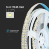 Benzi LED LBZ-00479 06 Banda LED 12V, 240 LED/m, SMD 2835, Lumina Alb-Neutra, Interior IP20, 10mm, Rola 5 metri
