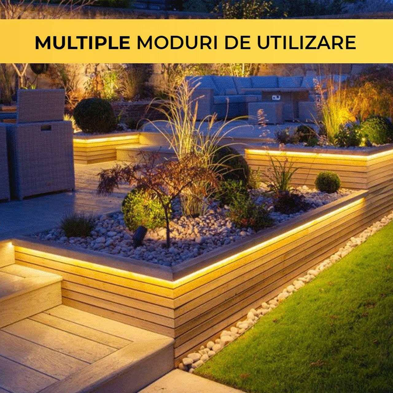Banda LED 220V, 120 LED/m, SMD 2835, Lumina Alb-Neutra, Exterior IP65, 10mm, Rola 100 metri