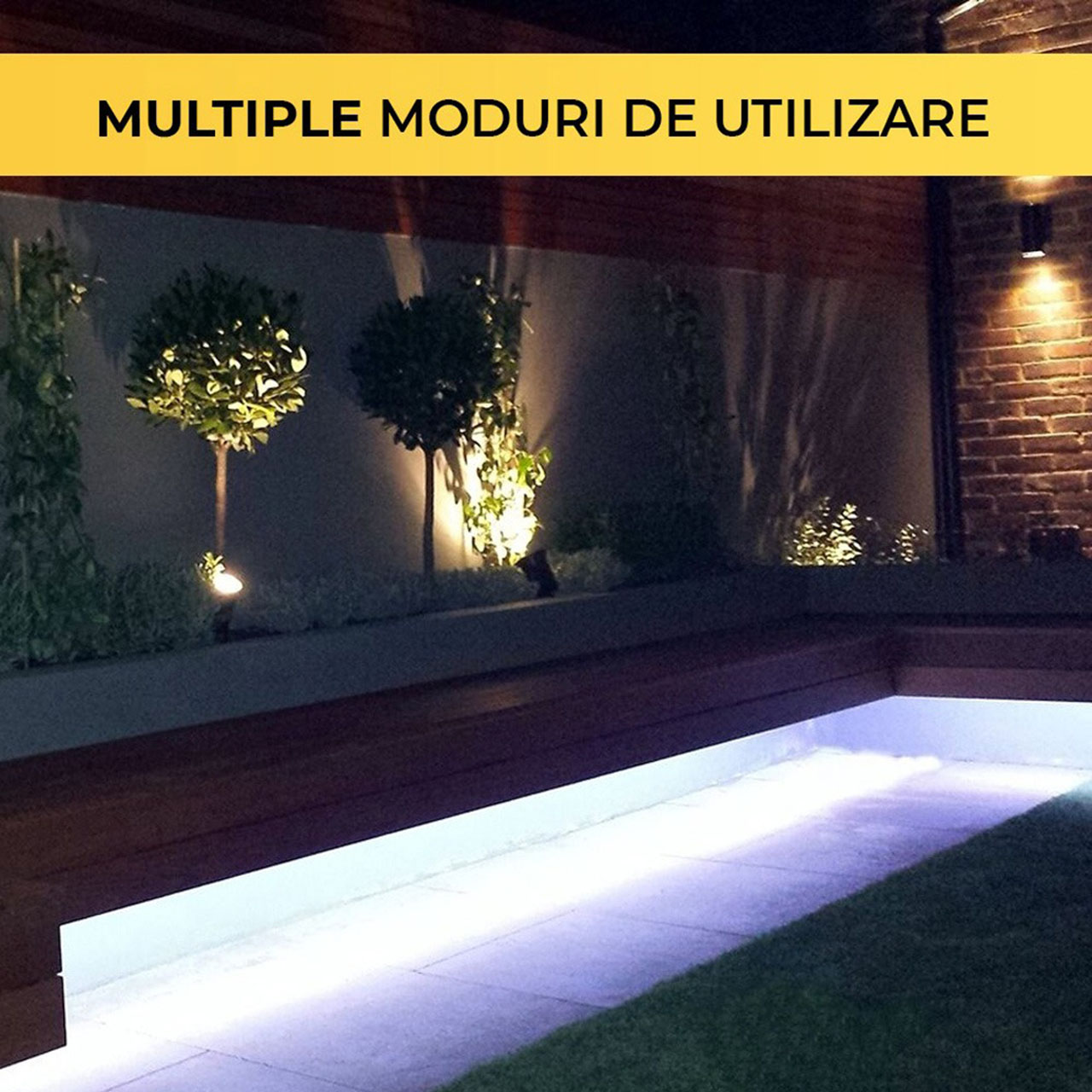 Banda LED 220V, 120 LED/m, SMD 2835, Lumina Alb-Rece, Exterior IP65, 10mm, Rola 100 metri