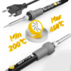 Ciocan de Lipit LBZ-00188 03 Ciocan de Lipit Electric FULABS 60W Reglabil 200–450°C, 230V cu Suport, Fludor și Sacâz