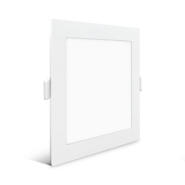 Spot LED Încastrabil Pătrat 12W, Alb, Lumină calda 3500K