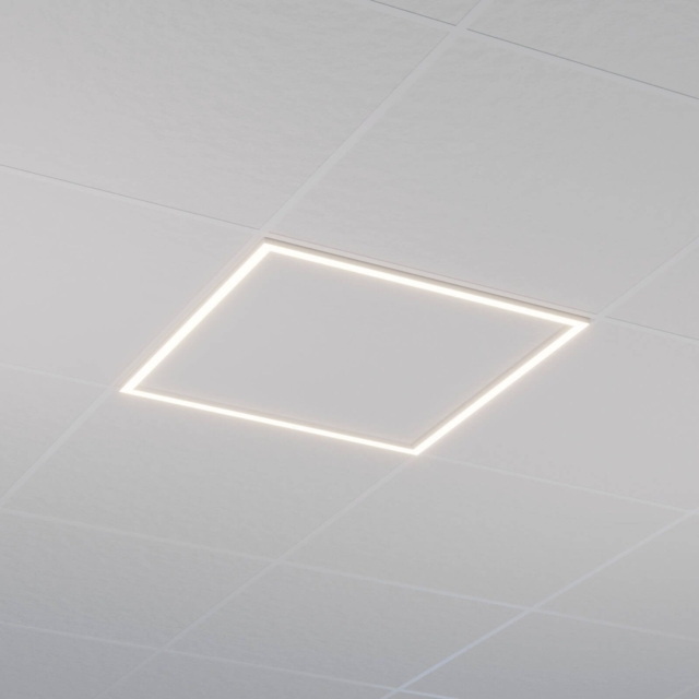 Panou LED 60x60 cm (595x595 mm), 40W, Lumină Rece 6500K, Tip Ramă, 3200 lm, pentru Tavan Casetat, Montaj Încastrat