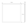 Panou LED lbz-00001 0.2 Panou LED 30x30 cm, 20W, Lumină Caldă 3500K, Ramă Albă, Montaj Încastrat, pentru Tavan Fals