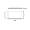 Panou LED lbz-LBZ-00024 02 Panou LED 30x60 cm, 40W, Lumină Caldă 3500K, Ramă Argintie, Montaj Încastrat, pentru Tavan Fals