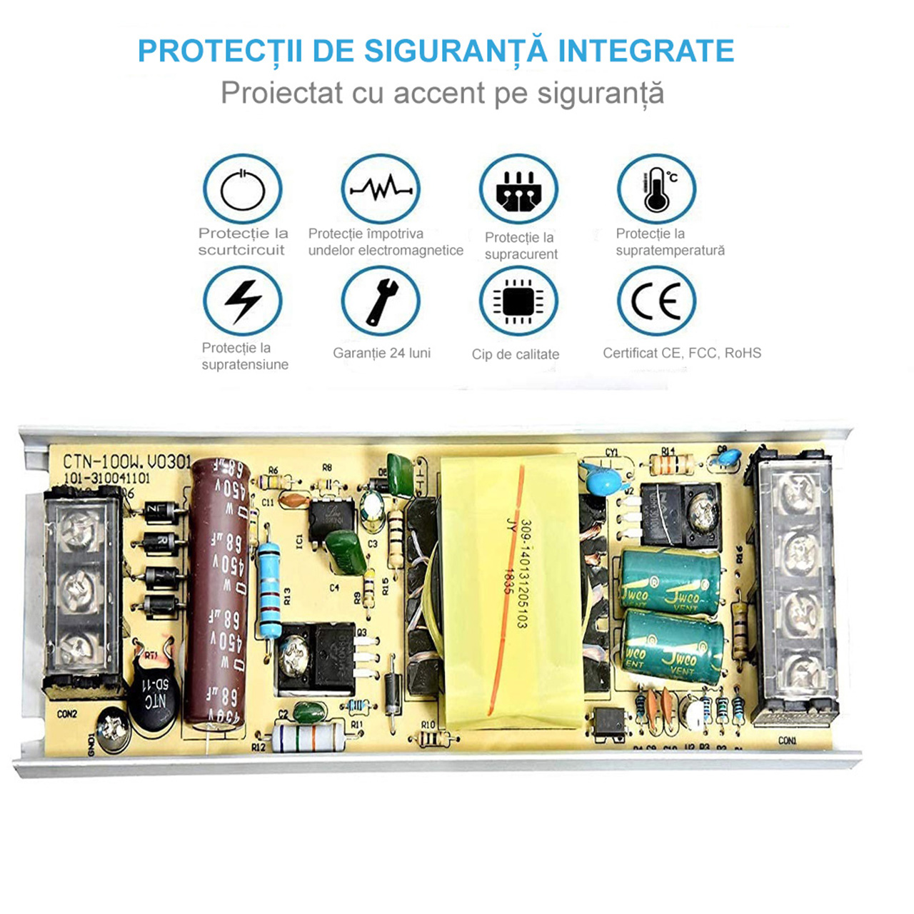 Sursa Alimentare LBZ-00418 04 Sursă Alimentare Stabilizată 12V 16.6A 200W, Interior, Slim