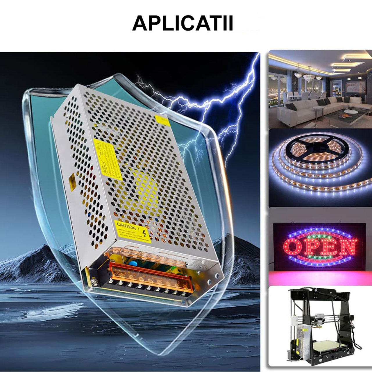 Sursa Alimentare LBZ-00437 05 Sursă Alimentare Stabilizată 12V 2A 24W, IP20