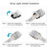 Accesorii Benzi LED LBZ-00540 02 Conector rapid pentru bandă LED RGBW 5050, 12 mm, 5 pini