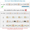 Accesorii Benzi LED LBZ-00541 03 Conector rapid pentru bandă LED RGB 10 mm, 4 pini, 4 fire