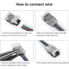 Accesorii Benzi LED LBZ-00541 04 Conector rapid pentru bandă LED RGB 10 mm, 4 pini, 4 fire