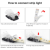 Accesorii Benzi LED LBZ-00541 05 Conector rapid pentru bandă LED RGB 10 mm, 4 pini, 4 fire