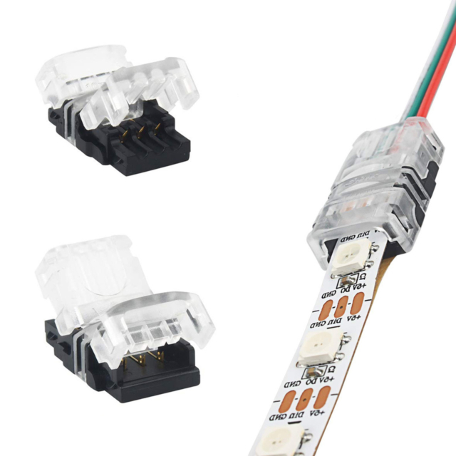 Conector rapid pentru bandă LED CCT 10 mm, 3 pini, 3 fire