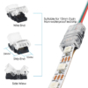 Accesorii Benzi LED LBZ-00544 05 Conector rapid pentru bandă LED CCT 10 mm, 3 pini, 3 fire