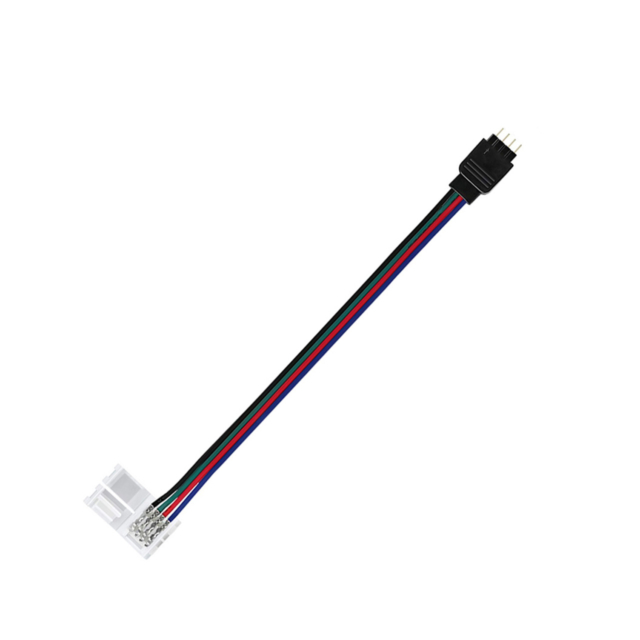 Accesorii Benzi LED LBZ-00545 01 Conector alimentare pentru bandă LED RGB, 4 pini, 4 fire