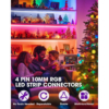 Accesorii Benzi LED LBZ-00546 02 Conector pentru bandă LED RGB 5050, 10 mm, 4 pini, 4 fire, fără lipire