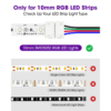 Accesorii Benzi LED LBZ-00546 05 Conector pentru bandă LED RGB 5050, 10 mm, 4 pini, 4 fire, fără lipire