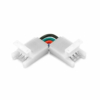 Accesorii Benzi LED LBZ-00552 01 Conector cot 90° pentru bandă LED RGB 5050, 10 mm, 4 pini, 4 fire