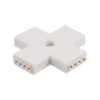 Conector cruce pentru bandă LED RGB 10 mm, 4 pini