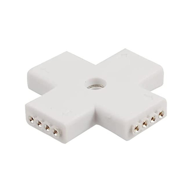 Accesorii Benzi LED LBZ-00558 01 Conector cruce pentru bandă LED RGB 10 mm, 4 pini
