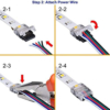 Accesorii Benzi LED LBZ-00560 03 Conector rapid pentru bandă LED RGBW 10 mm, 5 pini