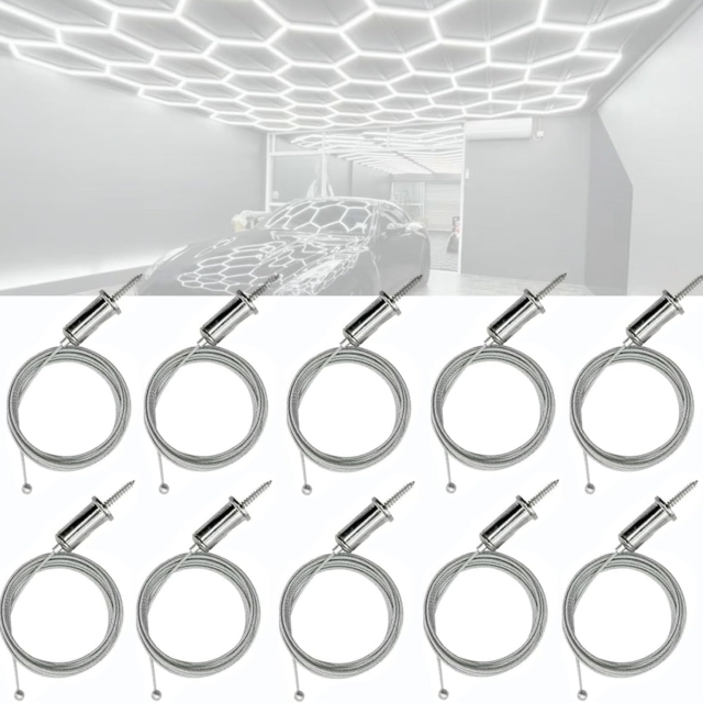 Accesorii Honeycomb LBZ-00259 01 Kit suspendare reglabil pentru Honeycomb LED cu cablu de oțel, 2 buc/set