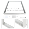 Accesorii Panouri LED LBZ-00593 05 Ramă montaj aplicat panou LED 30×30 cm, culoare albă