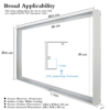 Accesorii Panouri LED LBZ-00595 05 Ramă montaj aplicat panou LED 30×60 cm, culoare-albă