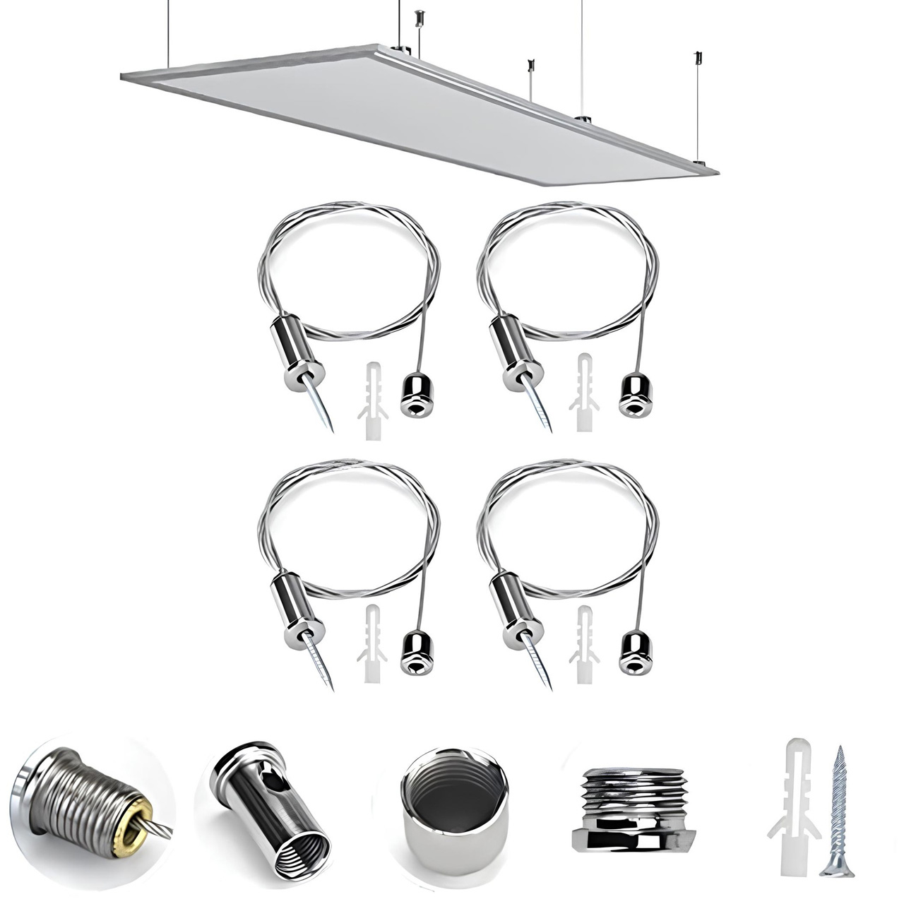 Accesorii Panouri LED LBZ-00598 01 Set Tiranti Montaj Panou LED