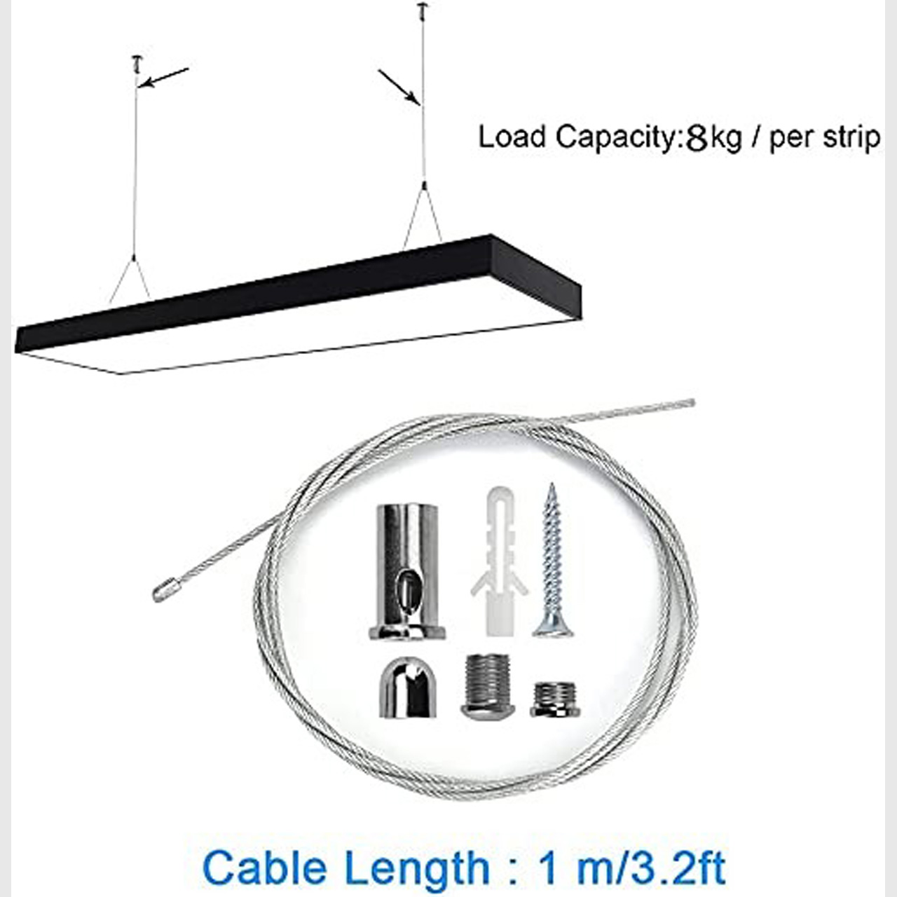 Accesorii Panouri LED LBZ-00598 02 Set Tiranti Montaj Panou LED