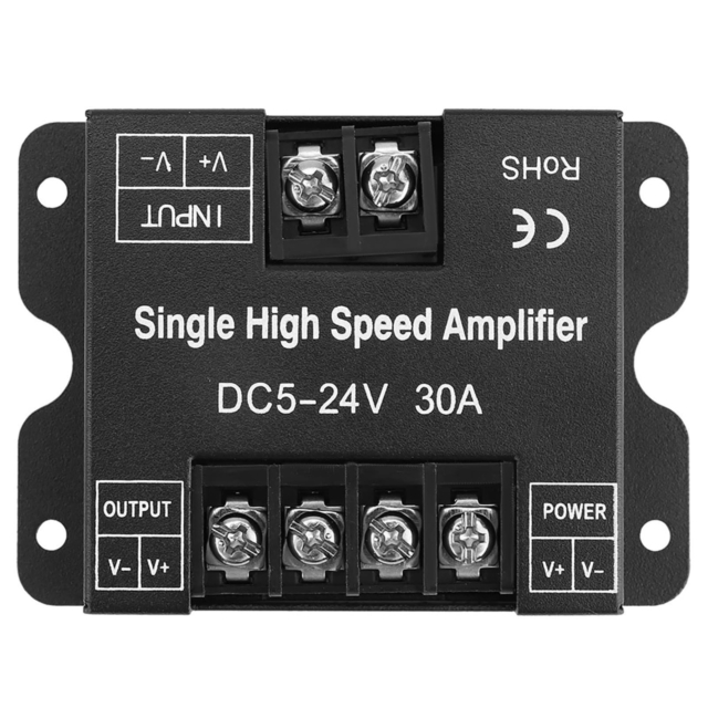 Amplificator Banda LED LBZ-00554 01 Amplificator LED monocolor pentru bandă LED, 5-24V, 30A